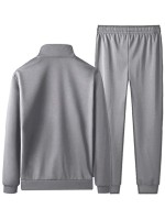 Men Zip Half Sweatshirt With Sweatpants