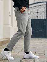 Men Solid Tailored Pants