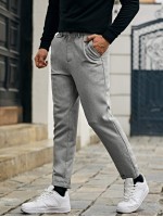 Men Solid Tailored Pants