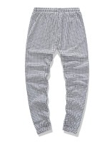 Men Drawstring Waist Plaid Pants