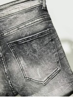 Men Washed Pocket Detail Skinny Jeans