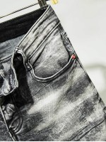 Men Washed Pocket Detail Skinny Jeans