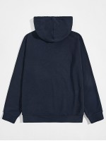 Men Slogan Graphic Pouch Pocket Hoodie