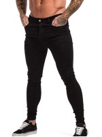 Men Button Up Skinny Jeans