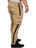 Men Tape Side Drawstring Cargo Pants