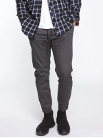 Men Slant Pocket Drawstring Pants