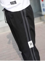 Men Side Stripe Drawstring Sweatpants