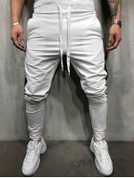 Men Tape Side Drawstring Joggers