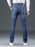 Men Cat Whiskers Washed Jeans