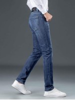 Men Cat Whiskers Washed Jeans