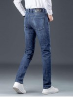 Men Cat Whiskers Washed Jeans