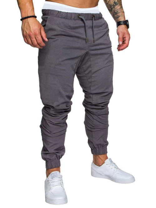 Men Drawstring Waist Sweatpants