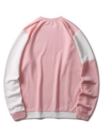 Men Two Tone Round Neck Sweatshirt