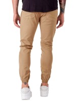 Men Slant Pocket Drawstring Waist Tapered Pants