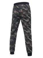 Men Camo Print Zip Up Drawstring Hoodie & Sweatpants