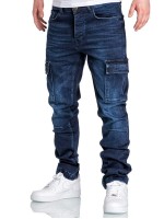 Men Side Flap Pocket Jeans