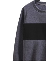 Men Color Block Round Neck Sweatshirt