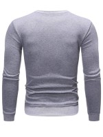 Men Color Block Round Neck Sweatshirt