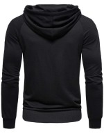 Men Colorblock Graphic Print Hoodie