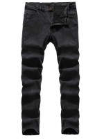 Men Slant Pocket Zipper Fly Jeans