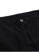 Men Contrast Panel Side Pants