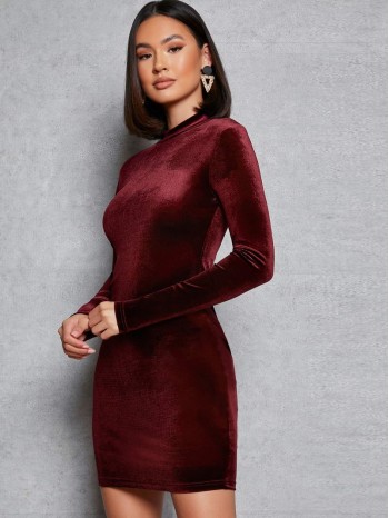 Velvet Bodycon Dress