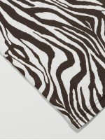 Zebra Stripe Lace Trim Cami Bodycon Dress