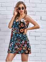 Allover Floral Mini Cami Dress