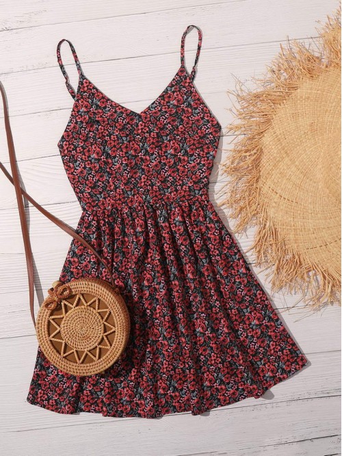 Allover Floral Cami Dress