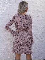 All Over Print Tiered Layered Dress