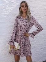 All Over Print Tiered Layered Dress