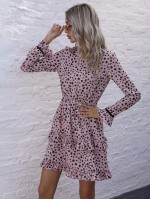 All Over Print Tiered Layered Dress