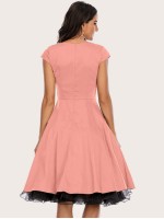 Zip Back Sweetheart Neck Dress Without Petticoat