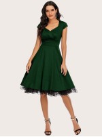 Zip Back Sweetheart Neck Dress Without Petticoat