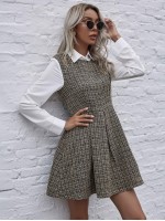 2 In 1 Tweed Dress