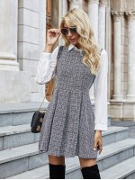 2 In 1 Tweed Dress