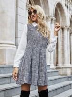 2 In 1 Tweed Dress