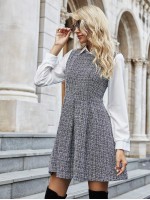 2 In 1 Tweed Dress