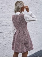 2 In 1 Tweed Dress