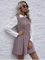 2 In 1 Tweed Dress