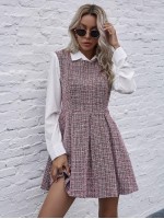 2 In 1 Tweed Dress