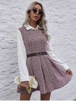 2 In 1 Tweed Dress