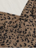 Wrap Detail Leopard Cami Bodycon Dress