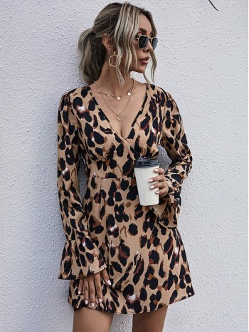 All Over Print Tie Back Dress