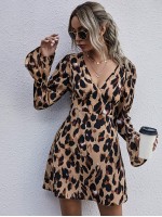 All Over Print Tie Back Dress