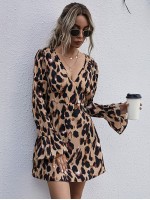 All Over Print Tie Back Dress