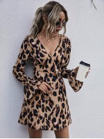 All Over Print Tie Back Dress