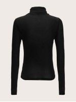 High Neck Form Fitting Mesh Top