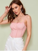 Solid Crop Cami Top