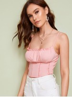 Solid Crop Cami Top